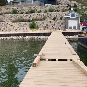 Dock and seawall