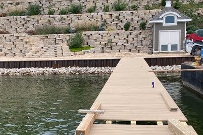 Dock and seawall