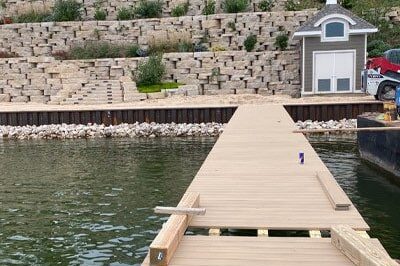 Dock and seawall